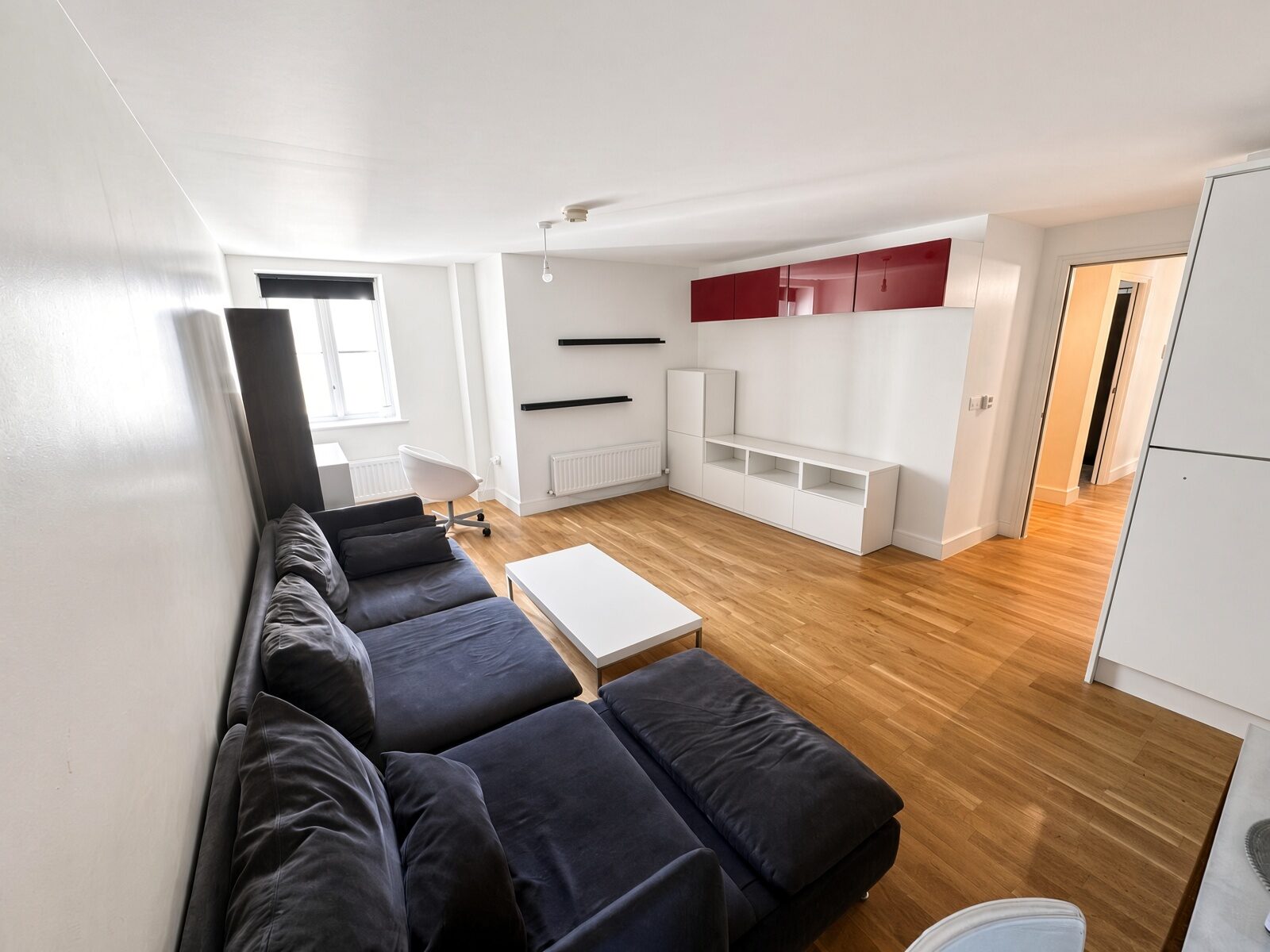Living room with sofa and TV