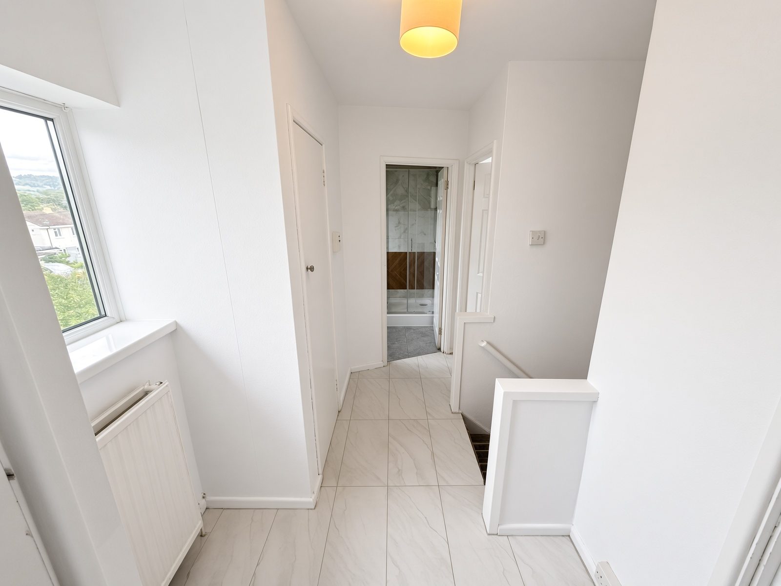 Hall looking toward the shower room